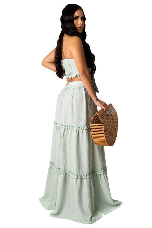 SUMMER FASHION 2PC DRESS SET