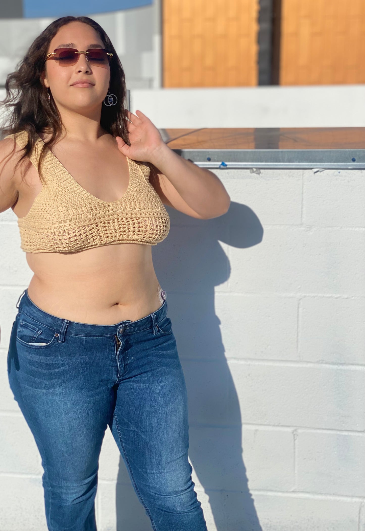 Knitted honey top